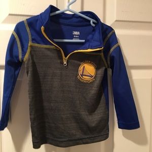 Toddler golden state warriors half zip shirt 2t